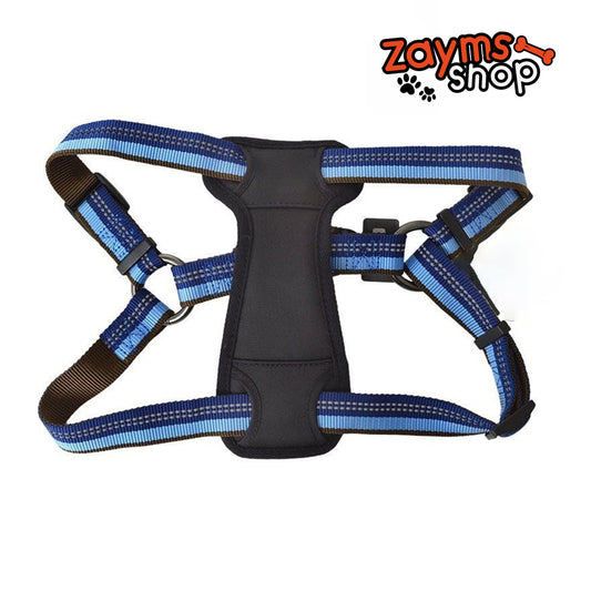 Zayms - Reflective Adjustable Padded Dog Harness - Fits 20"-30" Girth